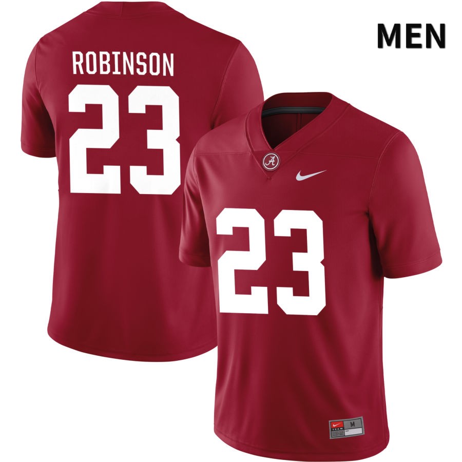 Alabama Crimson Tide Men's Jahquez Robinson #23 NIL Crimson 2022 NCAA Authentic Stitched College Football Jersey RW16H85FH